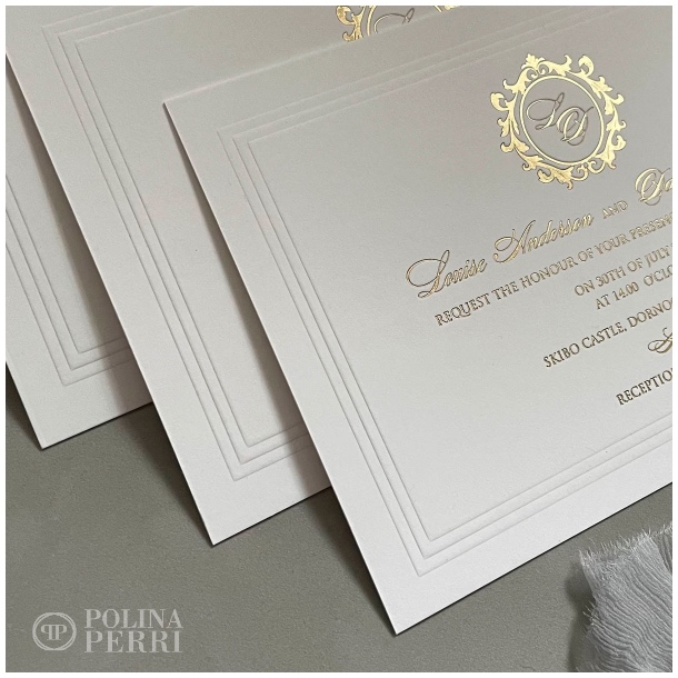bordered wedding invitations US