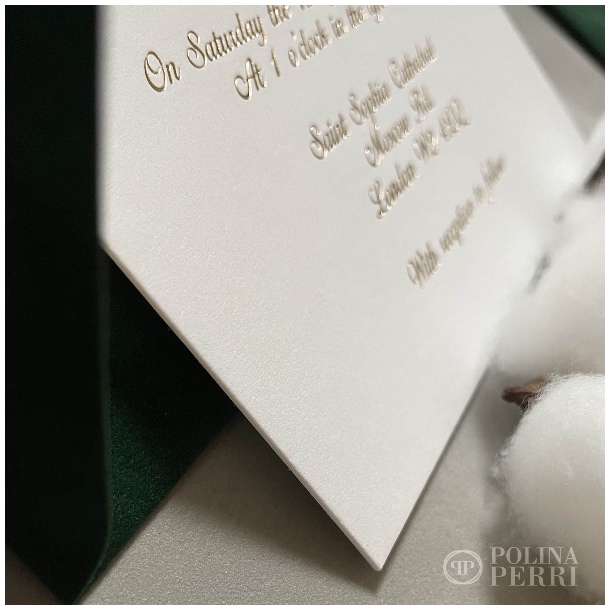 cotton dense wedding invitations print