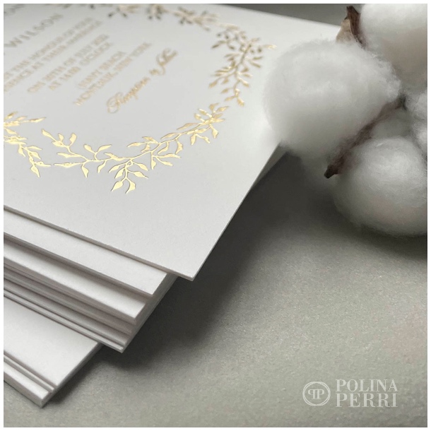 cotton dense wedding invitations