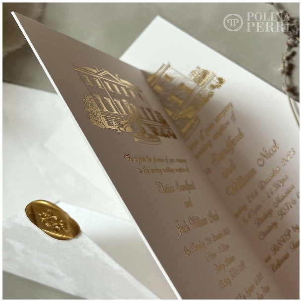 Luxury dense wedding invitations US