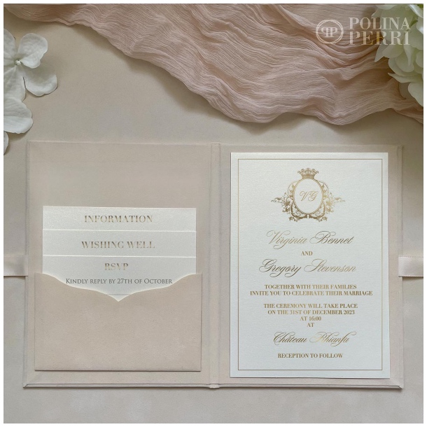 luxury folio invitations us