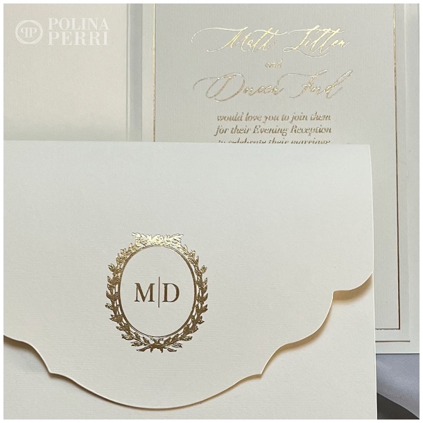 luxury gold foil wedding invitation suite us