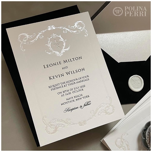 luxury letterpress invitations