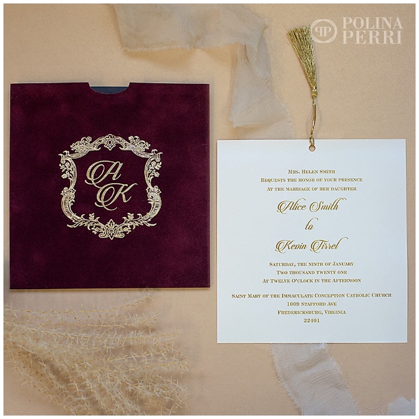 luxury wedding invitations burgundy gold