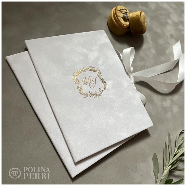 luxury white wedding invitations
