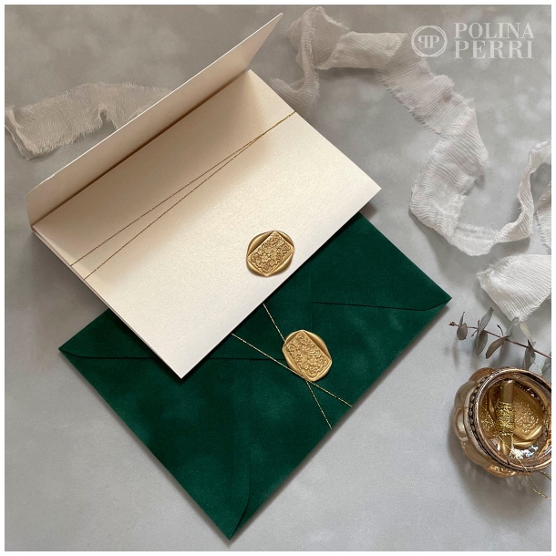 pocketfold invitations wax seal