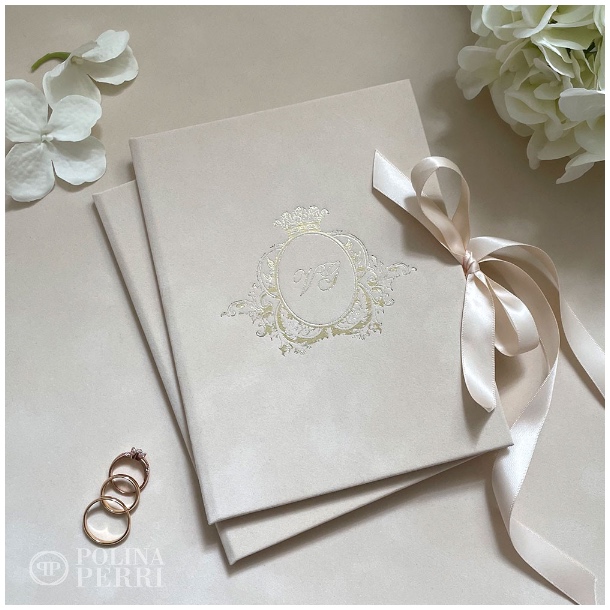 suede wedding invitations blush