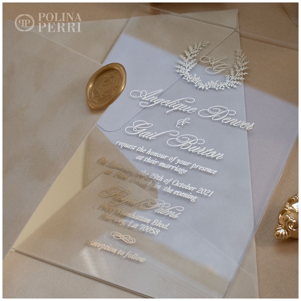 Gold luxury wedding invitations us