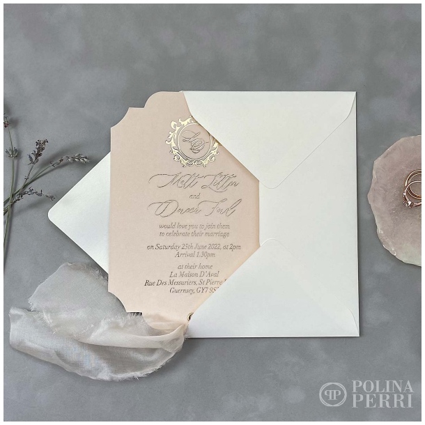 vintage blush invitations NewYork